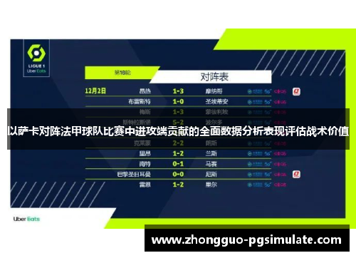 以萨卡对阵法甲球队比赛中进攻端贡献的全面数据分析表现评估战术价值